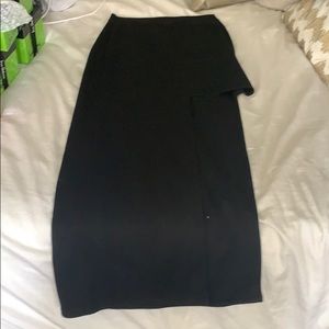 Black Nasty Gal midi skirt